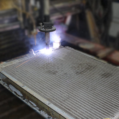 soudure sur radiateur auto